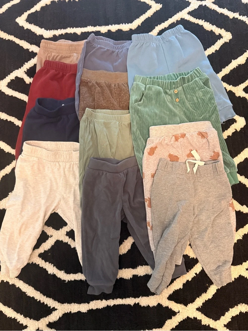 12 Pairs Baby Pants bundle, size 12m